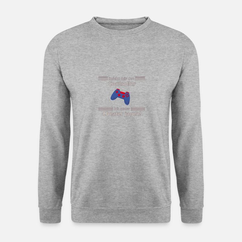 Cheater jagen - Unisex Pullover - Weißgrau meliert