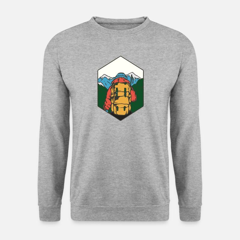 rock climbing - Unisex Pullover - Weißgrau meliert