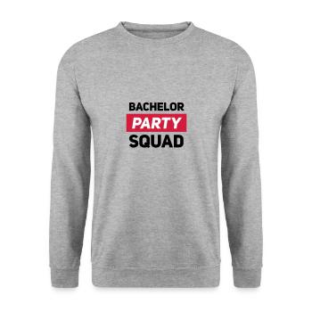 Bachelor party - Unisex Sweatshirt - salt & pepper - Front - Alina (178cm) & Michal (187cm)
