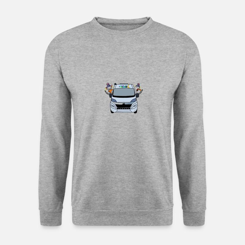 Camper Möwen - Unisex Pullover - Weißgrau meliert