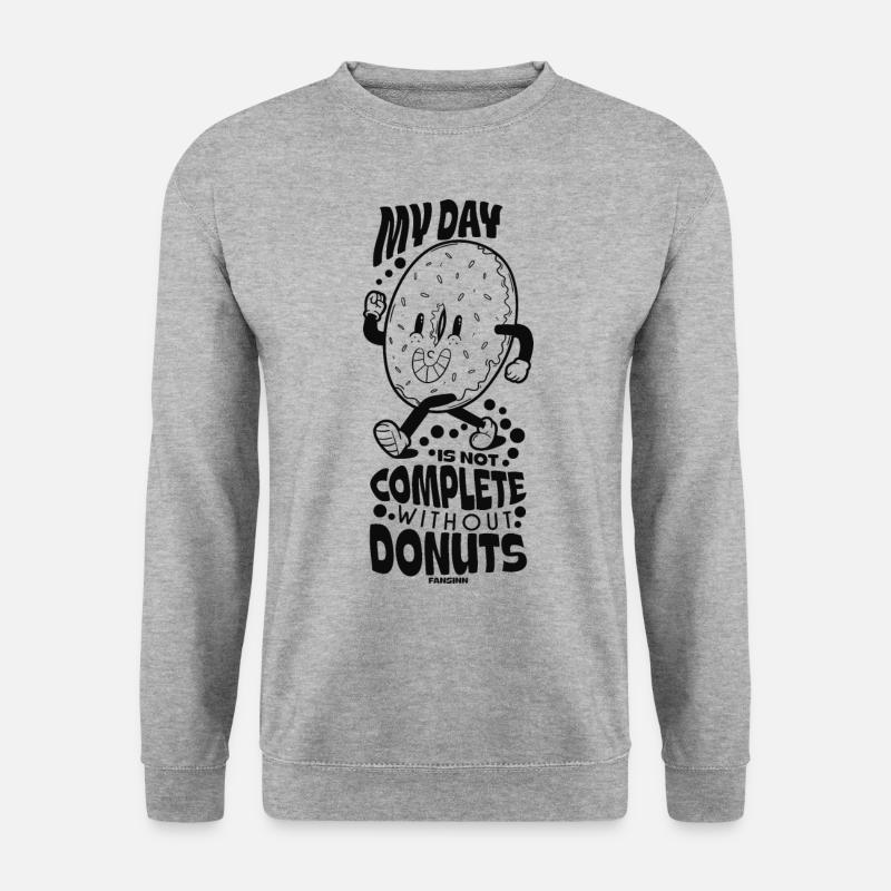 Donut - Unisex Pullover - Weißgrau meliert