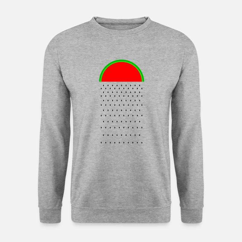 Melonenregen - Unisex Pullover - Weißgrau meliert