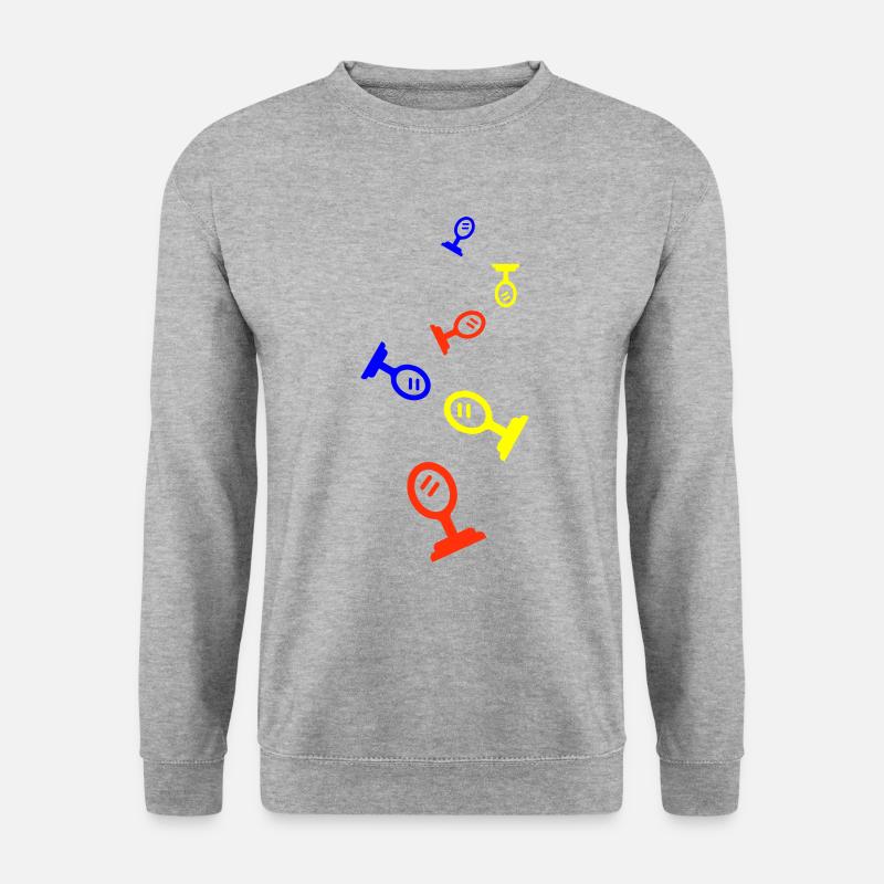 Spiegel Icon Silhouette - Unisex Pullover - Weißgrau meliert