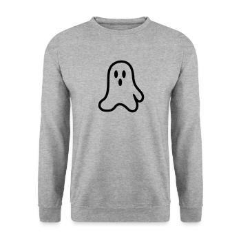 Ghost - Unisex Sweatshirt - salt & pepper - Front - Alina (178cm) & Michal (187cm)