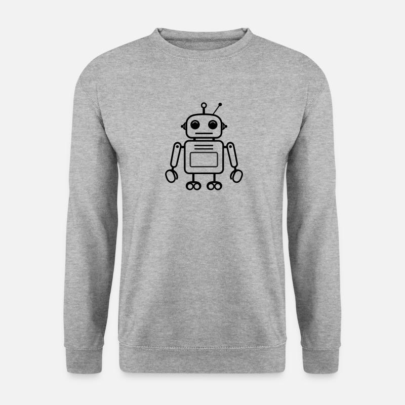robot - Unisex Sweatshirt - salt & pepper