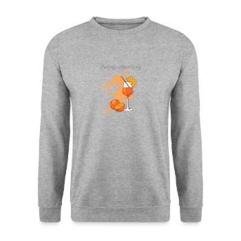 illustration, coloré, graffiti, sentiment, aperoli - Sweat-shirt Unisexe - gris chiné - Devant - Alina (178cm) & Michal (187cm)