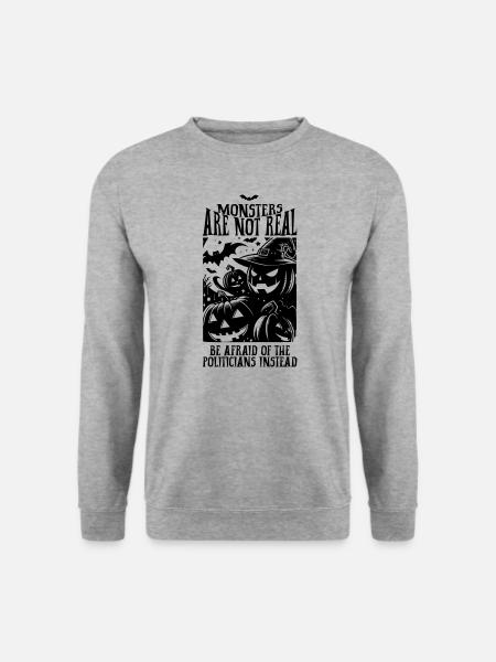 Halloween Pumpkin Monster Fear of Politicians - Unisex Sweatshirt - salt & pepper
