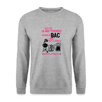 tray midi pyrenees aperture cooked barbecue beer - Unisex Sweatshirt - salt & pepper - Front - Alina (178cm) & Michal (187cm)