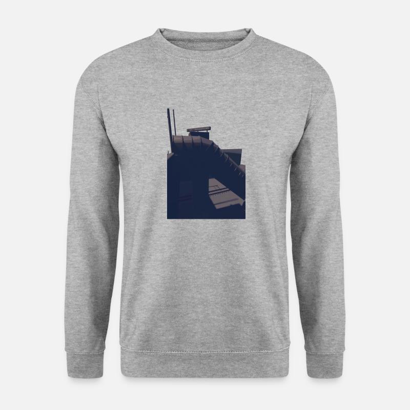 Metro U-Bahn Bahnhof Asien Vietnam Shirt Downtown - Unisex Pullover - Weißgrau meliert