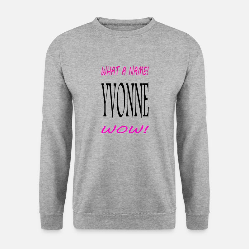 Yvonne - Unisex Pullover - Weißgrau meliert