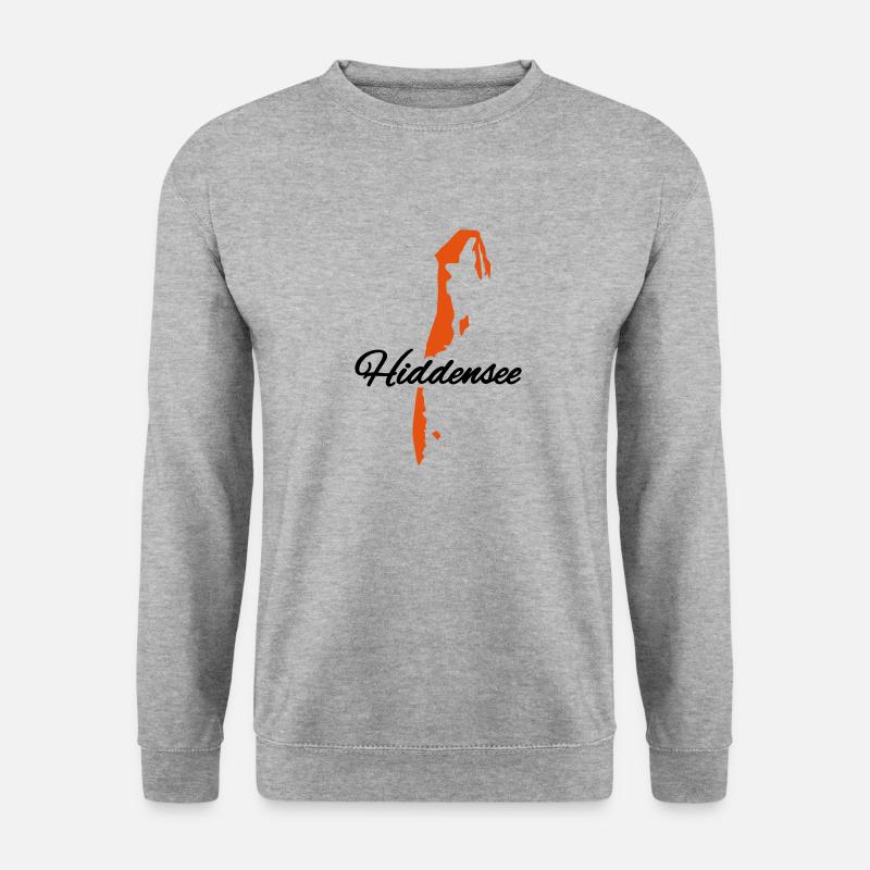 Hiddensee - Unisex Pullover - Weißgrau meliert