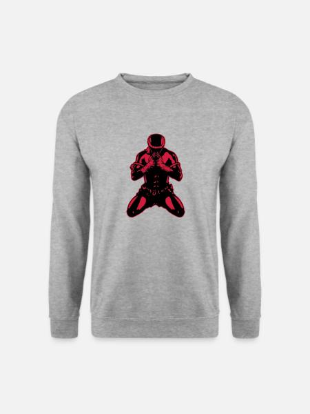 muay_thai_fighter04b - Unisex Sweatshirt - salt & pepper