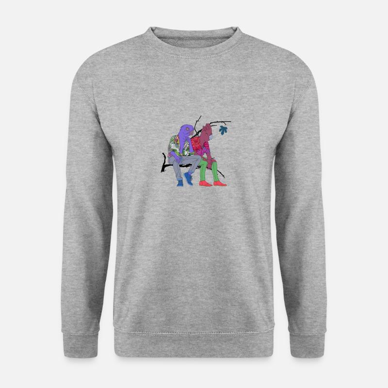Parrots sitting - Unisex Sweatshirt - salt & pepper