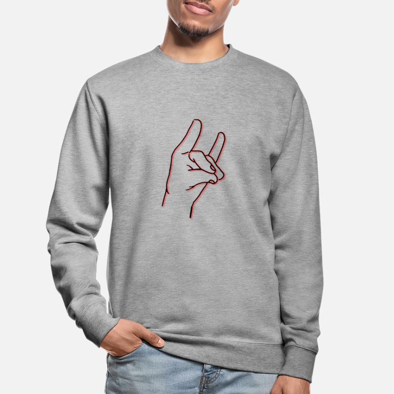 Handzeichen oder so Unisex Pullover