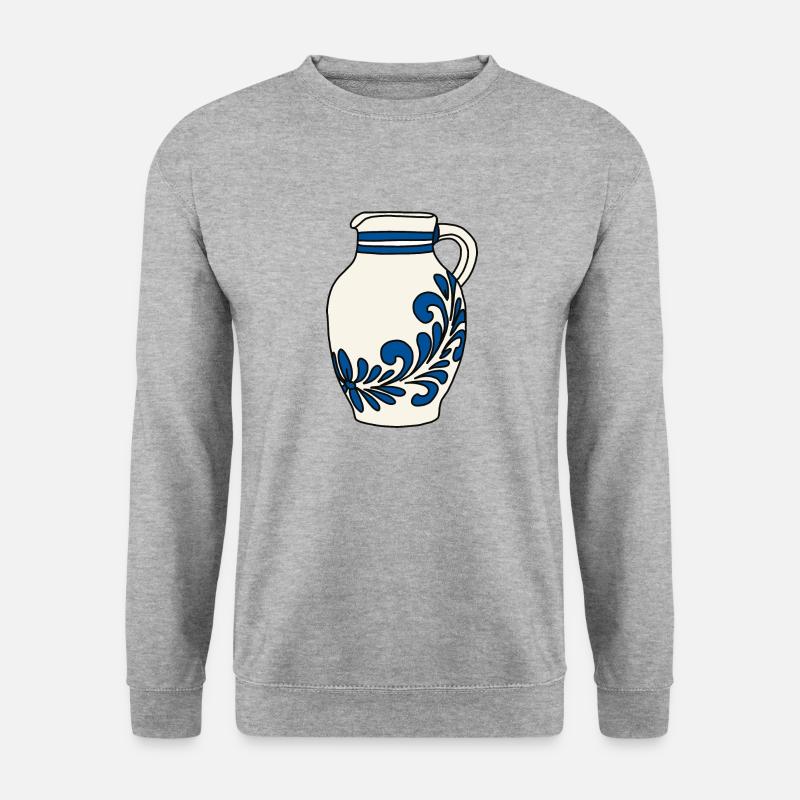 Bembel - Unisex Pullover - Weißgrau meliert