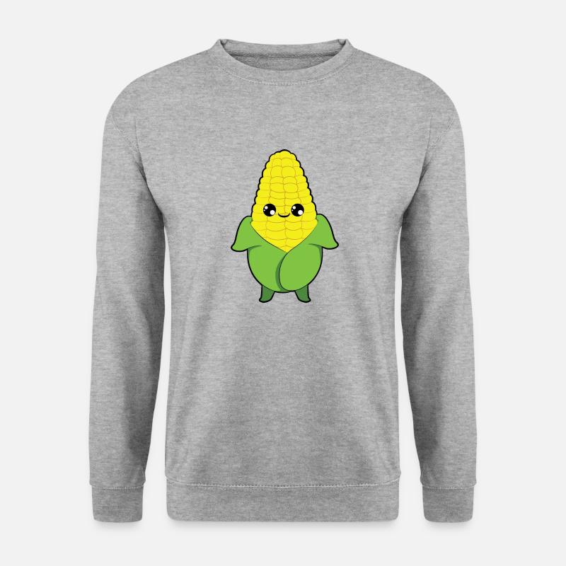 Maiskolben - Unisex Pullover - Weißgrau meliert