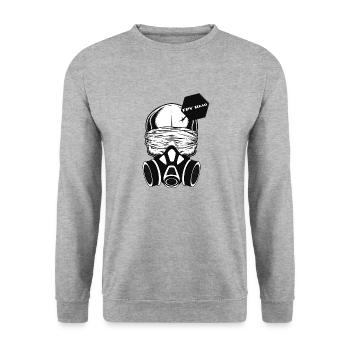 FPV-Head Logo - Unisex Pullover - Weißgrau meliert - Vorne - Alina (178cm) & Michal (187cm)