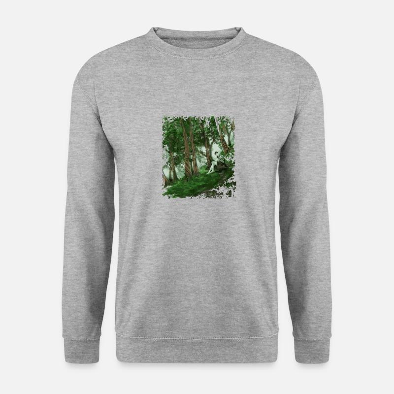 Hidden Realm - Unisex Pullover - Weißgrau meliert