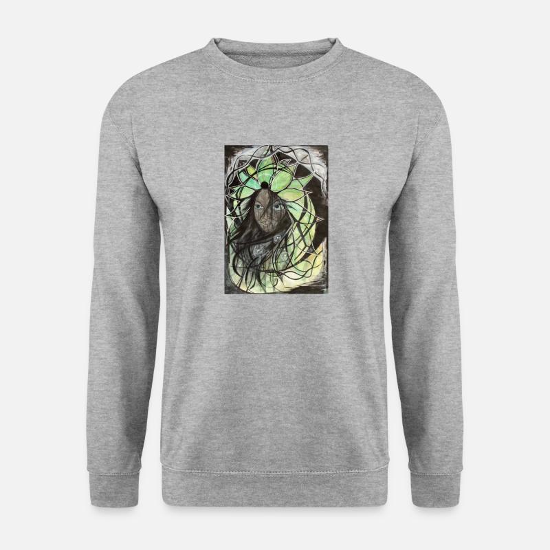 Graffiti Art - Unisex Pullover - Weißgrau meliert