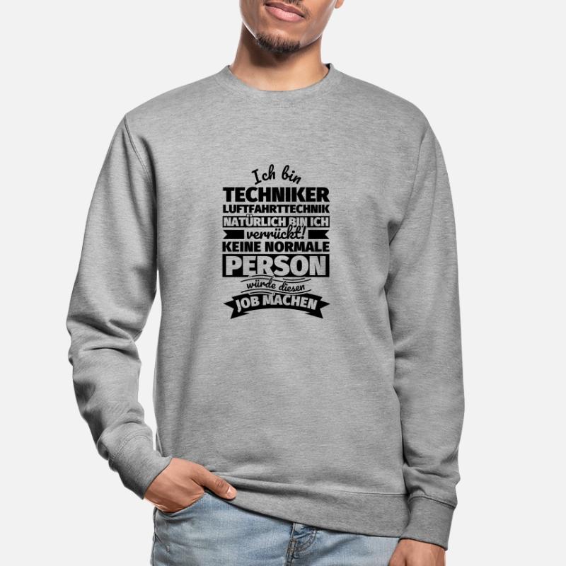 Techniker Luftfahrttechnik Geschenke Unisex Pullover
