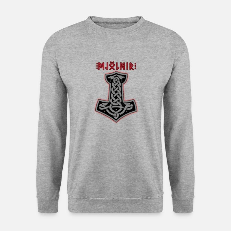 Mjölnir2 - Unisex Pullover - Weißgrau meliert