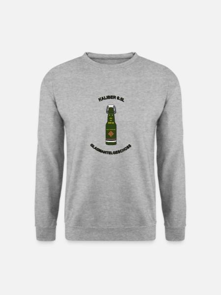 Glasmantelgeschoss V2 - Unisex Pullover - Weißgrau meliert