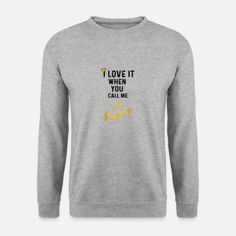 BigPoppa - Unisex Pullover - Weißgrau meliert