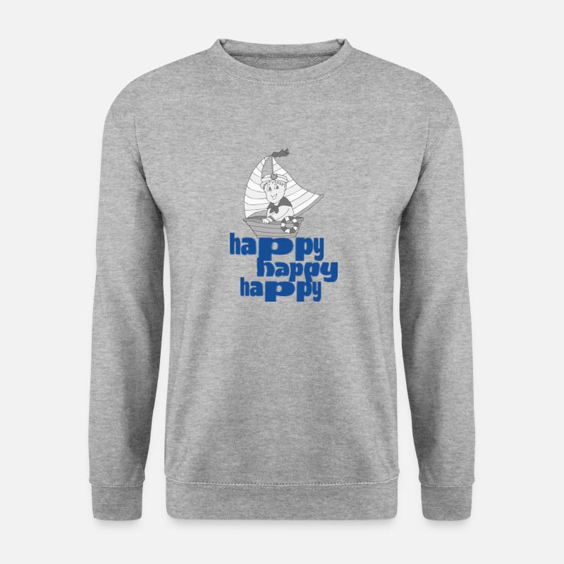 Little Captain Happy - Unisex Sweatshirt - salt & pepper