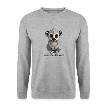 Maki - Sweat-shirt Unisexe - gris chiné - Devant - Alina (178cm) & Michal (187cm)