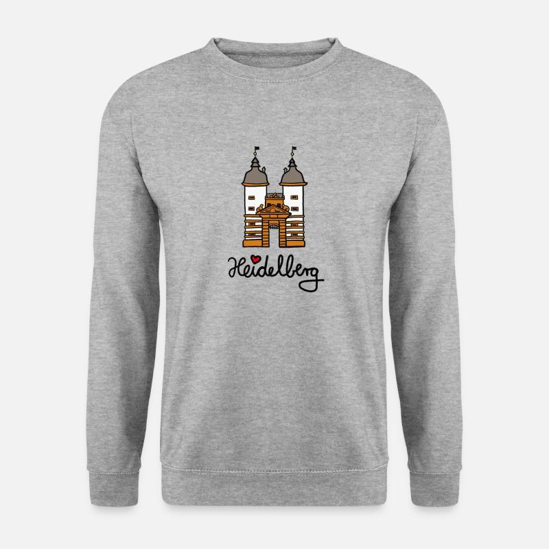 heidelberg - Unisex Pullover - Weißgrau meliert