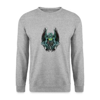 Le dormeur - Sweat-shirt Unisexe - gris chiné - Devant - Alina (178cm) & Michal (187cm)