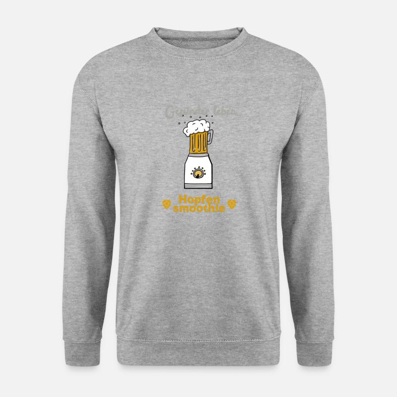 Gesünder leben - Unisex Pullover - Weißgrau meliert