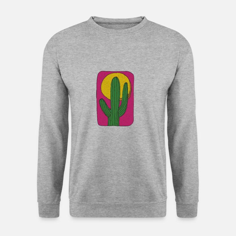 kaktus mexico - Unisex Pullover - Weißgrau meliert