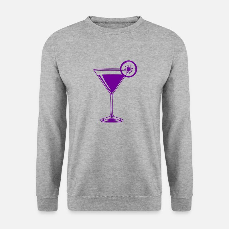 cocktail - Unisex Pullover - Weißgrau meliert