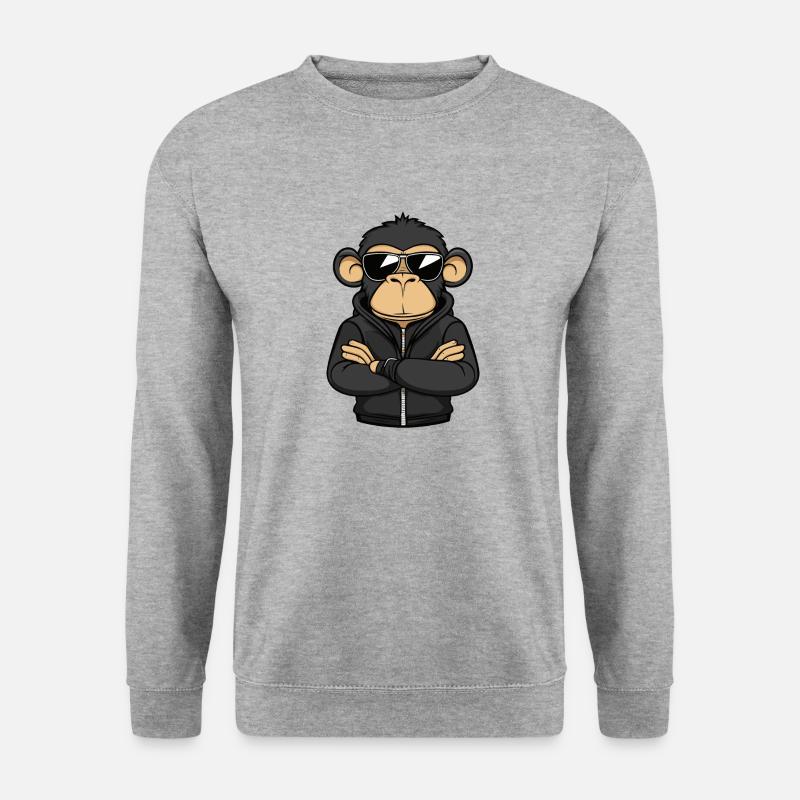 Monkey Comic - Unisex Sweatshirt - salt & pepper