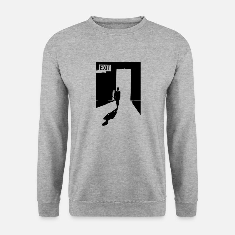 Exit Door - Unisex Sweatshirt - salt & pepper