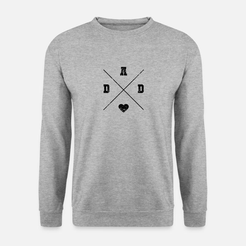 Dad Vatertag Geschenk - Unisex Pullover - Weißgrau meliert