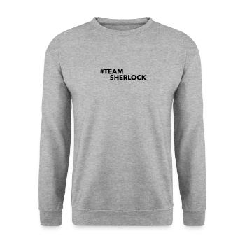 Teamsherlock Sherlock Holmes Detektiv Team - Sweat-shirt Unisexe - gris chiné - Devant - Alina (178cm) & Michal (187cm)