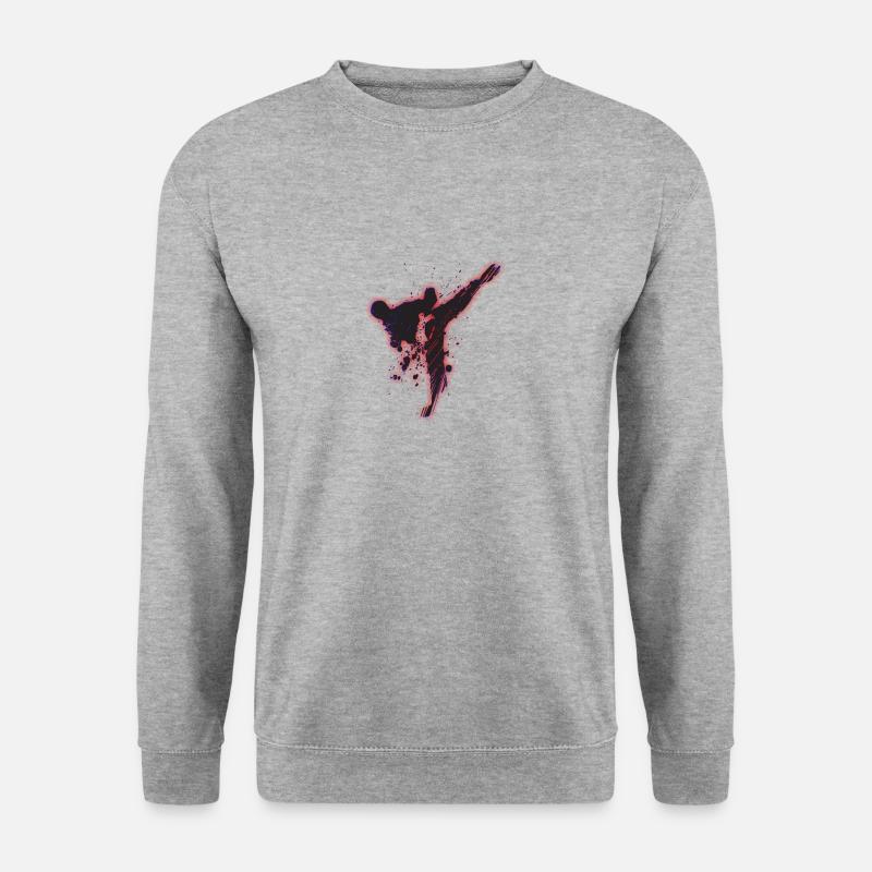 kicking - Unisex Pullover - Weißgrau meliert