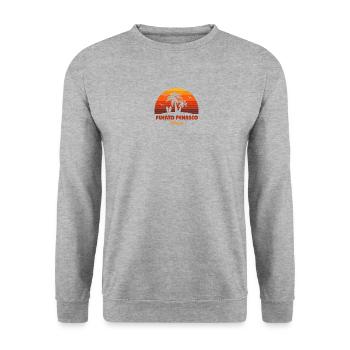 Cool Puerto Penasco Mexico Rocky Point Beach - Unisex Sweatshirt - salt & pepper - Front - Alina (178cm) & Michal (187cm)