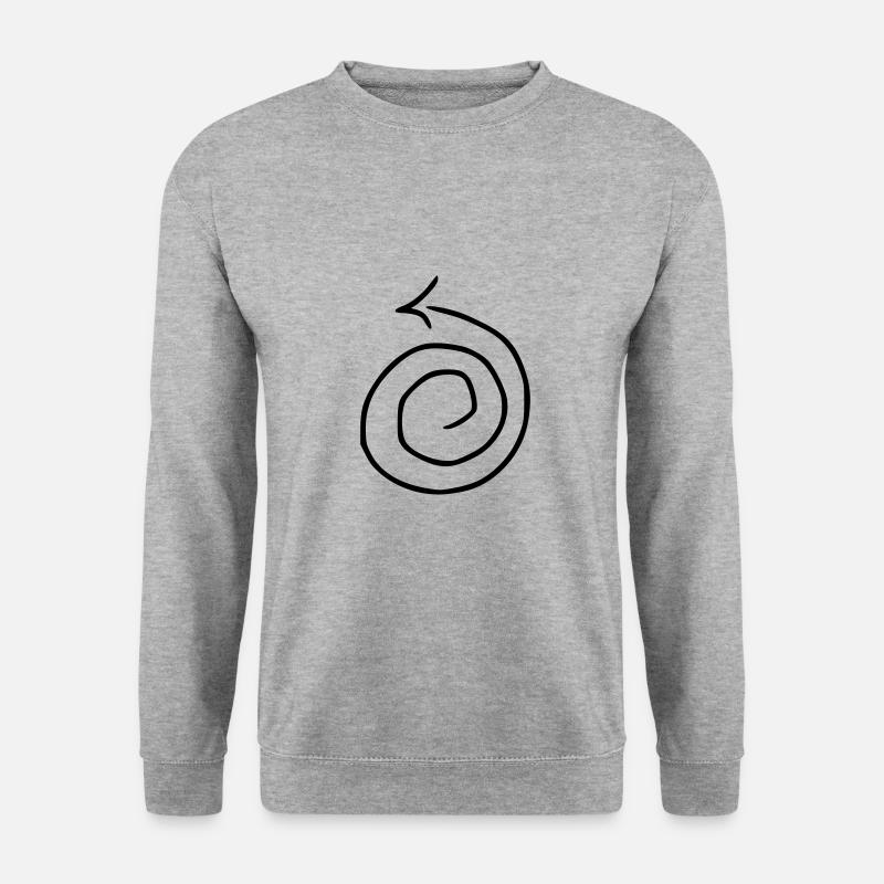 Arrow drawing sketch black - Unisex Sweatshirt - salt & pepper