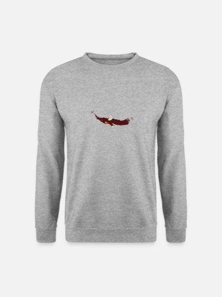 Eagle | Eagle > Vectorgraphic - Unisex Sweatshirt - salt & pepper