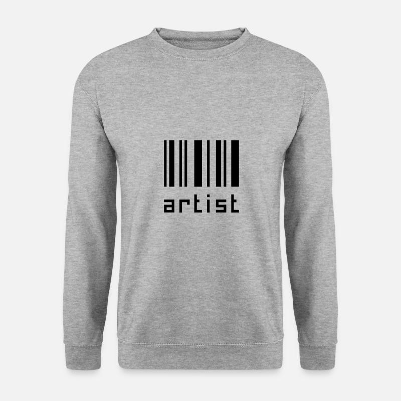 Künstler - Kunst - Unisex Pullover - Weißgrau meliert