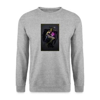 haute prêtresse - Sweat-shirt Unisexe - gris chiné - Devant - Alina (178cm) & Michal (187cm)