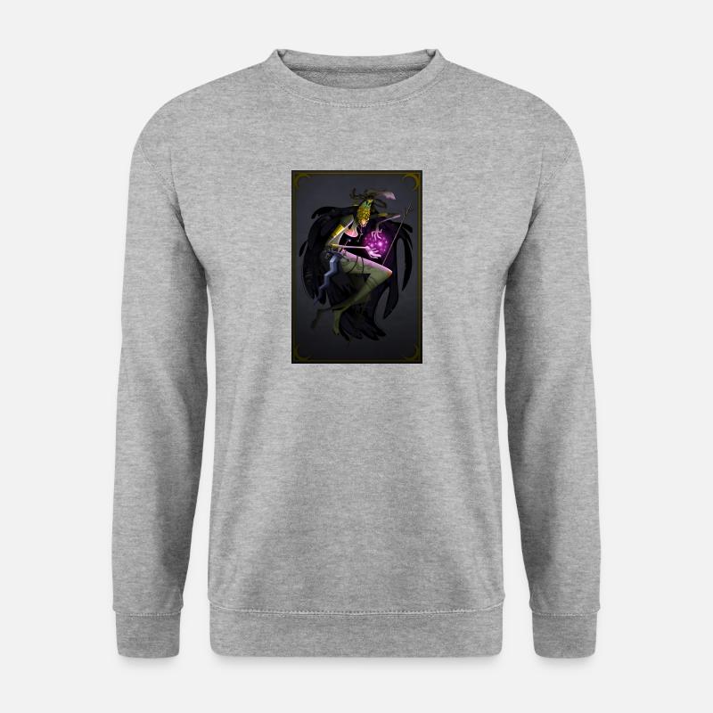 Hohe Priesterin - Unisex Pullover - Weißgrau meliert