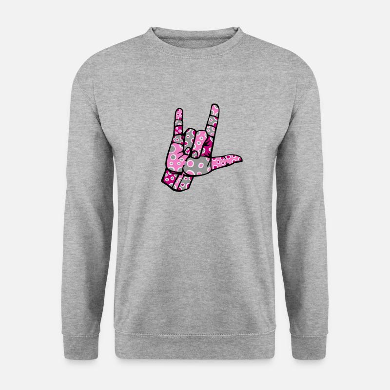 ILY - DGS Streetwear - Unisex Pullover - Weißgrau meliert