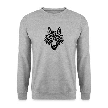 Loup - Sweat-shirt Unisexe - gris chiné - Devant - Alina (178cm) & Michal (187cm)