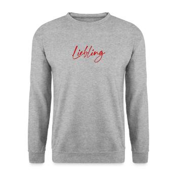 Liebling - Sweat-shirt Unisexe - gris chiné - Devant - Alina (178cm) & Michal (187cm)