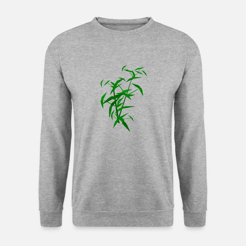 Bambus - Unisex Pullover - Weißgrau meliert