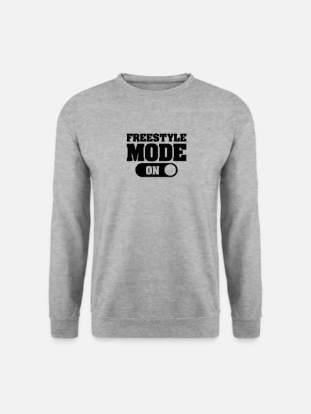Freestyle Mode (On) - Unisex Sweatshirt - salt & pepper